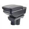Cotiera Auto Citroen C-Elysee Non-Facelift 2012-2016, Model 6H, Negru, Piele Ecologica, Spatiu Depozitare, Suport Pahar, AVR