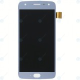 Motorola Moto X4 (XT1900-5, XT1900-7) Modul de afișare LCD + Digitizer albastru sterling 01019484004W