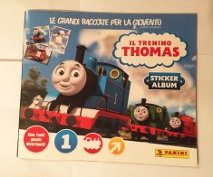 Album stickere Panini Locomotiva Thomas, necompletat, 2016, Il trenino Thomas