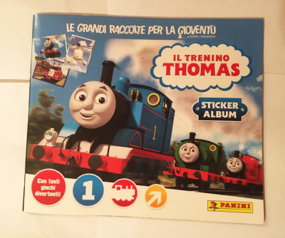 Album stickere Panini Locomotiva Thomas, necompletat, 2016, Il trenino Thomas foto