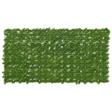 vidaXL Ecran de balcon cu frunze Verde și galben 200 x 100 cm 42040642
