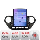 Navigatie HHyundai I10 2013-2019 G-HY38 ecran tip TESLA 9.7&quot; cu Android Radio Bluetooth Internet GPS WIFI 4+32GB DSP 4G CarStore Technology
