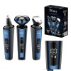 Aparat de Ras 4 in 1 Zilan ZLN8726, LED, IPX6, Umed/Uscat, Autonomie 60 min, Incarcare USB, Negru
