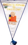 AMS# - FANION FEDERATIA ROMANA DE TENIS DE CAMP + INSIGNA F.R.T