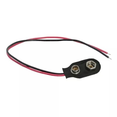 Conector baterie 9V 110mm pe fir foto