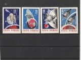 ROMANIA 1966 LP 632 COSMONAUTICA SERIE MNH