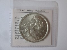 Egipt 1 Pound 1980 FAO argint UNC,diam.=35 mm,greutate=14,90 grame