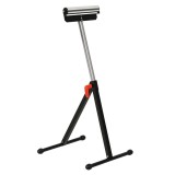 HOMCOM Trepied cu Role și &Icirc;nălțime Ajustabilă, Suport Metalic Economisitor de Spațiu, 44x50x68-110cm, Negru-Argintiu | Aosom Romania