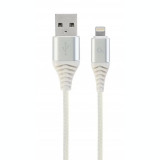 CABLU alimentare si date GEMBIRD pt. smartphone USB 2.0 (T) la Lightning (T) 2m CC-USB2B-AMLM-2M-BW2