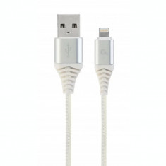 CABLU alimentare si date GEMBIRD pt. smartphone USB 2.0 (T) la Lightning (T) 2m CC-USB2B-AMLM-2M-BW2 foto