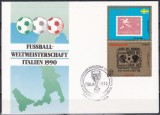 Paraguay 1990 - Cupa Mondială de fotbal - Italia, FDC, Nestampilat