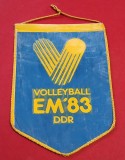 Fanion - Campionatul European de Volei din 1983 - DDR (Germania Democrata)