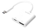 Adaptor USB 3.0 HDMI cu USB C Power Delivery și mufă USB C