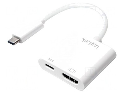 Adaptor USB 3.0 HDMI cu USB C Power Delivery și mufă USB C foto
