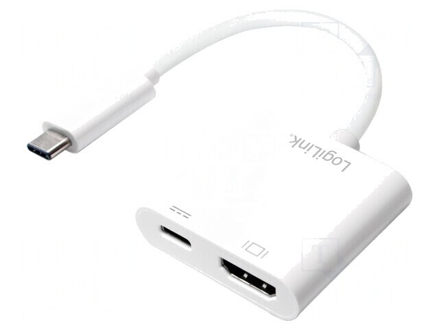Adaptor USB 3.0 HDMI cu USB C Power Delivery și mufă USB C