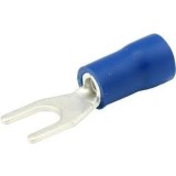 Papuci electrici izolati, albastru furca, 4,3 mm, lungime 19,60 mm, crimpat, 664, 10 terminale la blister Carpoint AutoDrive ProParts