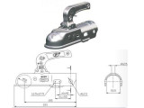 Cumpara ieftin Cupla remorca rotunda Cod:BC2300C