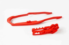 MBS Kit patina + ghidaj lant (HO03691/HO03671) Honda CR 05-06, rosii, Cod Produs: HO04632070