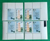 TIMBRE ROM&Acirc;NIA MNH L.P. 1438a/1997 Monumentul turismului Rusca Montană (uzuale) -set 4 viniete, Nestampilat