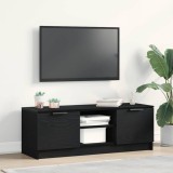 VidaXL Dulap TV, stejar negru, 102x35x36,5 cm, lemn prelucrat