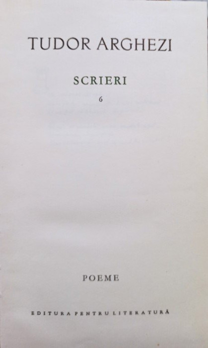 Tudor Arghezi - Scrieri, vol. 6