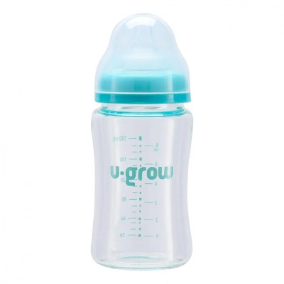 Biberon de sticla180 ml+2 tetine, U-Grow foto