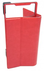 Husa universala GreenGo Smart Master rosie (reglabila) cu stand si rama mobila pentru telefoane cu diagonala de 4,7 - 5,1 inch