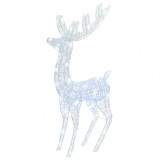 Cumpara ieftin Ren de Craciun, 250 LED-uri, alb rece, 180 cm, acril, XXL
