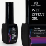 Bază pentru &icirc;mprăștierea gelului cu efect umed, transparentă, pentru design umed, 8 ml.