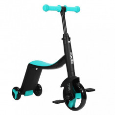 Tricicleta Nadle 3in1 pentru copii, albastru-negru foto