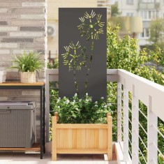 vidaXL Panou Decorativ de Grădină Altele Negru 50 x 140 cm