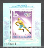 Romania.1979 Olimpiada de iarna LAKE PLACID-Bl. ZR.639, Nestampilat