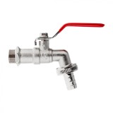 Set robinet IBC 1 / 2&quot; cu filet exterior 3 / 4&quot; si evacuare furtun 1 / 2&quot;, Geko G70187