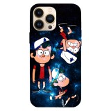 Husa compatibila cu Apple iPhone 15 Pro Max, Viceversa, model Dipper Pines Gravity falls , Silicon, TPU, Transparent, Carcasa