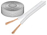 Cablu Difuzor 2x2,5mm2 OFC Alb, Goobay