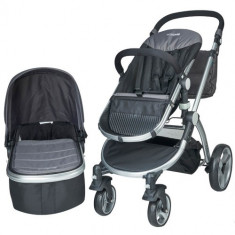 Carucior 2 in 1 KidsCare cu Parte Sport si Landou Veneto Gri foto