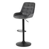 Scaun de bar ABS 145, ergonomic, catifea, suport picioare, inaltime reglabila, 100 kg