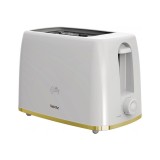 Prajior paine Oliver Voltz Daisy, 2 felii, 700W, 6 niveluri de prajire, tava firmituri, pop-up automat, Alb