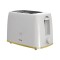 Prajior paine Oliver Voltz Daisy, 2 felii, 700W, 6 niveluri de prajire, tava firmituri, pop-up automat, Alb