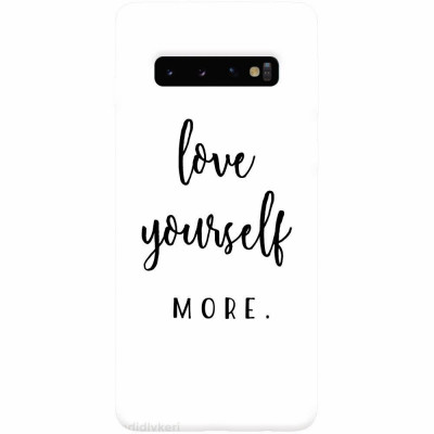 Husa silicon pentru Samsung Galaxy S10, Love Yourself More foto