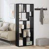 VidaXL Bibliotecă Stejar negru 67 x 25 x 161.5 cm Lemn compozit 869252