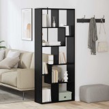 Biblioteca separator de cameră Stejar Negru 67x25x161.5 cm Lemn Prelucrat
