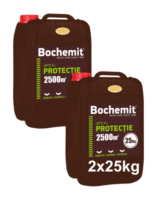 Grund lemn Bochemit Opti F+ 2x25Kg transparent, anti insecte. ciuperci, mucegai