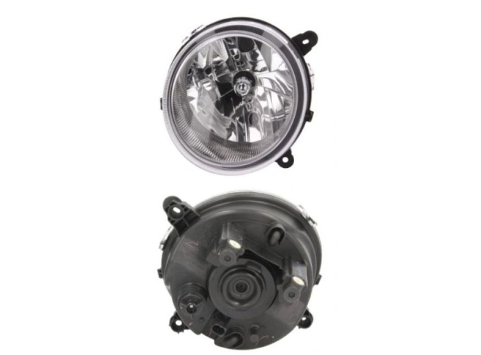 Far JEEP COMPASS (PK), 01.2007-2010, PATRIOT (PK), 01.2007-, versiunea europeana, partea Stanga, DEPO, tip bec H4; manual/electric; fara motor; halog