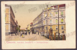 1475 - TIMISOARA, Tram, Market, Romania - old postcard - used - 1912, Circulata, Printata