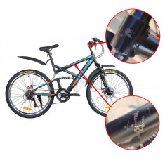 Bicicleta MalTrack Target, cadru otel, 26 inch, 18 viteze, amortizoare mountain bike, RESIGILAT