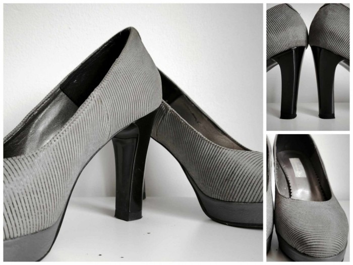 Pantofi eleganți cu platformă, mărimea 36 &ndash; Stare excelentă, tocuri groase de 8 cm