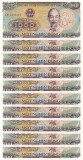 VIETNAM lot 10 buc. X 1.000 dong 1988 UNC!!!
