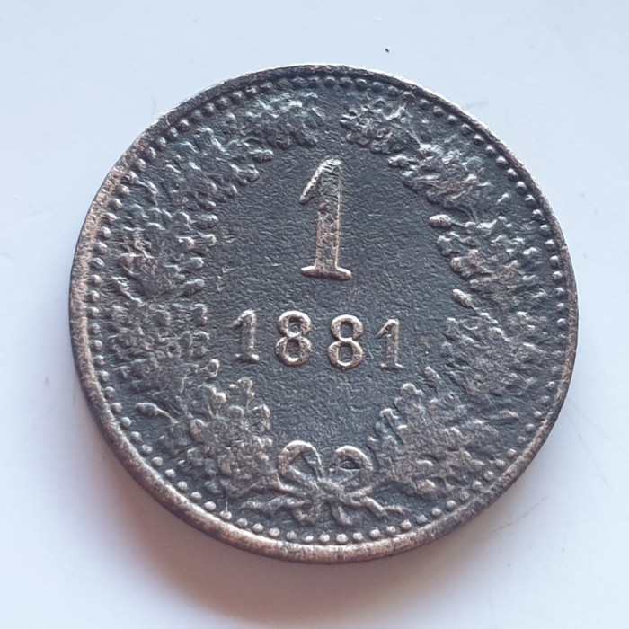 Austria 1 kreuzer 1881 Franz Iosif