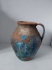 Ulcea mare / harboi de lut / oala ceramica taraneasca - vechi, romanesc, cu o toarta, 26cm inaltime x cca 22cm diametru
